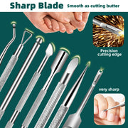 5pcs High-Quality Stainless Steel Tools for Nail And Foot Care, Portable Travel Case.This Complete Manicure And Pedicure Kit