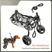 Dog Wheelchair Cart Lightweight Doggy Wheelchair Breathable Mesh Fabric Easy Assembly for Medium To Small Breeds for Back Legs