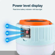Portable Solar Camping Light Power Bank LED Lanterns With Remote Control Waterproof Outdoor Tent Light Rechargeable Flashlight ﻿