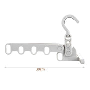 New Hotels Foldable Clothes Drying Rack Five-hole Multi-function Clothes Hook Angle Adjustable Clothes Hanger Travel