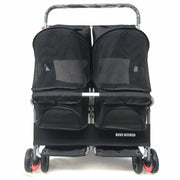 Multifunctional pet car Ultra-light two-seater pet buggy Detachable and washable trolley Universal pet car for cats and dogs