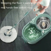360 Spin Mop And Bucket System Modern Minimalist Green Bucket Stainless Steel Wringer 61 Inch Stainless Steel Handle 2 Microfiber Refills Floor Mop With Wheels Soap Dispenser For Hardwood Tile Floor Spring Cleaning Gift
