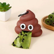 Funny Dog Poop Bag Holder for Leash Durable Dog Poop Bag Dispenser for Dog Waste Bags Includes 1 Roll 15 Bags