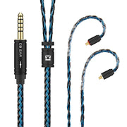 KBEAR ST16 Crystal 16 Cores Upgrade Cable 5N Single Copper Silver-plated 2PIN/MMCX/QDC Earbuds Connector For KS1 Star River Lark