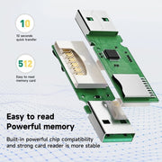 2 in 1 USB 3.0 Card Reader Micro TF sd card Reader usb adapter High Speed Cardreader TF Memory card For PC Laptop Accessories