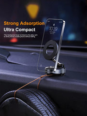 Car Phone Holder with Vacuum Adsorption and Magnetic Suction, New 2025 Model, for In-Car Navigation