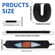 Fillable Travel Pillowcase Organizer Bag Carryable Travel Bag Airplane Cushion Travel Neck Pillow Self-filling Travel