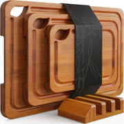 Bamboo charcoal color cutting board set with bracket Kitchen display Cutting Outdoor portable small cutting
