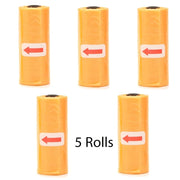 Disposable Pet Poop Bags Dog Poop Bag Bone Dispenser with Leash Clip Puppy Dog Products Supplies 5Roll(75Pcs) Bags