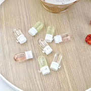 10pcs Clear Leak-Proof Travel Bottle for Makeup Remover & Lotion, Portable Dispenser with Flip-Top Essence Bottled Separately