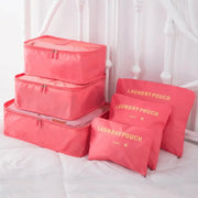6/8Pcs Set Travel Bag Organizer Clothes Luggage Travel Organizer Blanket Shoes Organizers Bag Suitcase Pouch Packing Cubes