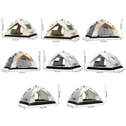 PAKICETUS 2-4 Person Automatic Pop Up Camping Tent, Instant Quick Setup Portable Windproof Tent, Lightweight Backpacking Shelter for Outdoor Travel Hiking Picnic