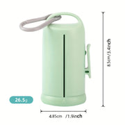 Retractable Dog Poop Bag Dispenser with One-Touch Lever - Leak-Proof Waste Bags, Compatible with All Dog Leashes