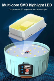 Portable Solar Camping Light Power Bank LED Lanterns With Remote Control Waterproof Outdoor Tent Light Rechargeable Flashlight ﻿