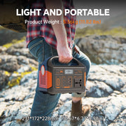Gaiaray 500W 300W Portable Power Station 460.8Wh LiFePO4 Battery Charging Station 110V Solar Generator Emergency Power Bank for Camping Travel