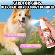 Pet Teeth Cleaning Spray Oral Care Remove Tooth Stains Keep Fresh Breath for Cats and Dogs Whitening Remove bad breath