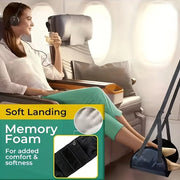 1 travel accessory: Portable and simple travel aircraft footrest, adjustable travel safety belt, lightweight hammock footrest