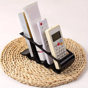 4 Compartment Remote Control Organizer Creative Desktop Storage Rack Plastic Holder Multi Purpose Desk Organizer