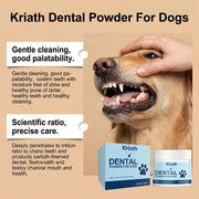 Natural Pet Oral Care Powder for Dog Teeth Cleaning to Freshen Breath and Soothe Gums with Probiotics for Gut Health Pet Clean