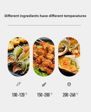 Stylish AMERZIS stainless steel electric grill for indoor and outdoor use, 110-130V American plug with temperature control and removable surface brush, ideal for cooking steaks and vegetables