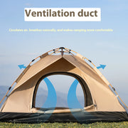 PAKICETUS 2-4 Person Automatic Pop Up Camping Tent, Instant Quick Setup Portable Windproof Tent, Lightweight Backpacking Shelter for Outdoor Travel Hiking Picnic