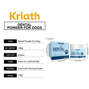 Natural Pet Oral Care Powder for Dog Teeth Cleaning to Freshen Breath and Soothe Gums with Probiotics for Gut Health Pet Clean