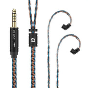KBEAR ST16 Crystal 16 Cores Upgrade Cable 5N Single Copper Silver-plated 2PIN/MMCX/QDC Earbuds Connector For KS1 Star River Lark