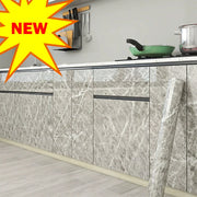 Kitchen Countertop Marble Wallpaper PVC Self-Adhesive Renovation Wall Stickers Kitchen Cabinet Wall Peel and Stick Stickers