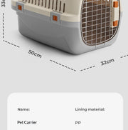Wholesale High Quality Portable Handheld Carrier with Skylight for Outdoor Use PP Material Pet Carrier Travel