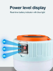Portable Solar Camping Light Power Bank LED Lanterns With Remote Control Waterproof Outdoor Tent Light Rechargeable Flashlight ﻿
