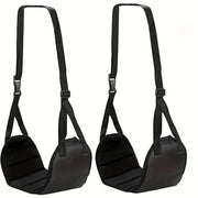 1 travel accessory: Portable and simple travel aircraft footrest, adjustable travel safety belt, lightweight hammock footrest
