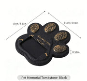G22 Handmade Pet Memorial Tombstone with Photo Frame Heart Paw Print Portable Grave Marker for Dog Cat Outdoor memorials Gift