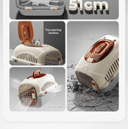 Wholesale High Quality Portable Handheld Carrier with Skylight for Outdoor Use PP Material Pet Carrier Travel