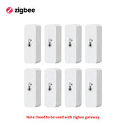 Tuya Zigbee Smart Temperature Humidity Sensor Indoor Hygrometer Thermometer Home Automation Real-time Data Works With Alexa