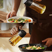 16Oz/470Ml Glass Olive Oil Sprayer for Cooking – 2 in 1 Olive Oil Dispenser Bottle for Kitchen Gadgets and Air Fryer Accessories
