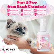 Pet Perfume Spray Rainbow Cotton Candy Scent Long Lasting Deodorizing Pet Safe Odor Neutralizing for Dogs and Cats Grooming