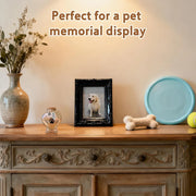 Pet Memorial Gift for Loss of Dog or Cat, Heart Shape Glass Jar & Bottle for Fur Hair Whiskers or Ashes Keepsake Urn with Cork