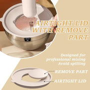 Mixing Bowls with Airtight Lids Set, 26PCS Stainless Steel Khaki Bowls with Grater Attachments, Non-Slip Bottom & Kitchen Gadget