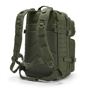 Men 45L Tactical Backpack Molle Bug Out Bag Survival Emergency Water Resistant Outdoor Hiking Camping Travel Rucksack Large Capacity EDC Everyday Carry Commuter Work School Laptop Daypack Trekking Cycling Durable Wear Resista