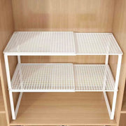 Stackable Telescopic Closet Shelf Retractable Expandable Wardrobe Divider Board  Adjustable Layered Partition Cabinet Organizer