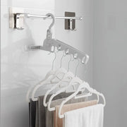 New Hotels Foldable Clothes Drying Rack Five-hole Multi-function Clothes Hook Angle Adjustable Clothes Hanger Travel