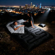 Double Sleeping Bag For Adults, 2 Person Sleeping Bags For Cold Weather & Warm, All Season Camping Hiking Backpacking, With Pillow