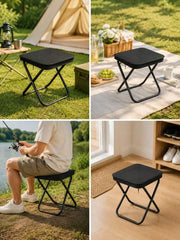 Portable Black Folding Camping Chair (Includes Storage Bag)-A Lightweight, Compact Travel Chair Featuring A Sturdy X-Frame