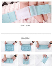 6/8Pcs Set Travel Bag Organizer Clothes Luggage Travel Organizer Blanket Shoes Organizers Bag Suitcase Pouch Packing Cubes