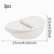 1/3pcs- Colander Rice Bowl Drain Basket Fruit Bowl Washing Drain Basket with Handle Washing Basket Home Kitchen Organizer