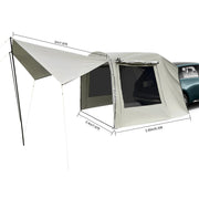 Car Camping Tent SUV Tailgate Awning 4-6 Person 210T Polyester Waterproof Sunproof with Storage Bag for Outdoor Travel