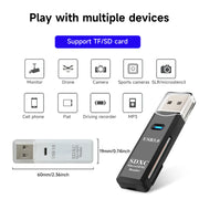 2 in 1 USB 3.0 Card Reader Micro TF sd card Reader usb adapter High Speed Cardreader TF Memory card For PC Laptop Accessories
