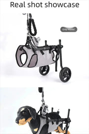 Dog Wheelchair Cart Lightweight Doggy Wheelchair Breathable Mesh Fabric Easy Assembly for Medium To Small Breeds for Back Legs