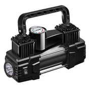 12V 150PSI Mini Air Compressor Dual Cylinder Heavy Duty Tire Inflator with LED Light Car Electric Air Pump Auto Inflatable Pump