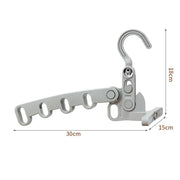 New Hotels Foldable Clothes Drying Rack Five-hole Multi-function Clothes Hook Angle Adjustable Clothes Hanger Travel